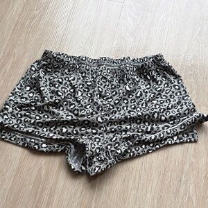 Leopard Print Women's Pajama Shorts